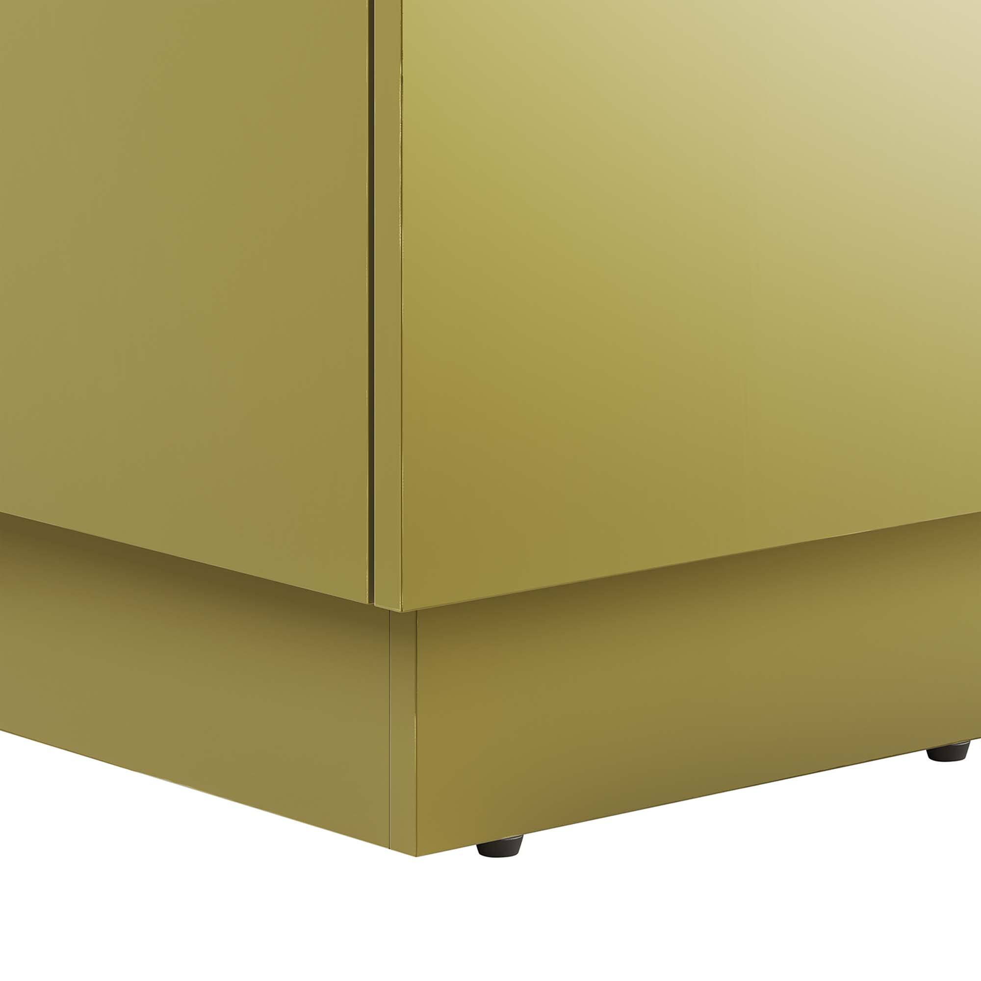Alt View 5. Modway - Quantum Bathroom Cabinet Basin Not Included by Modway - Gold.