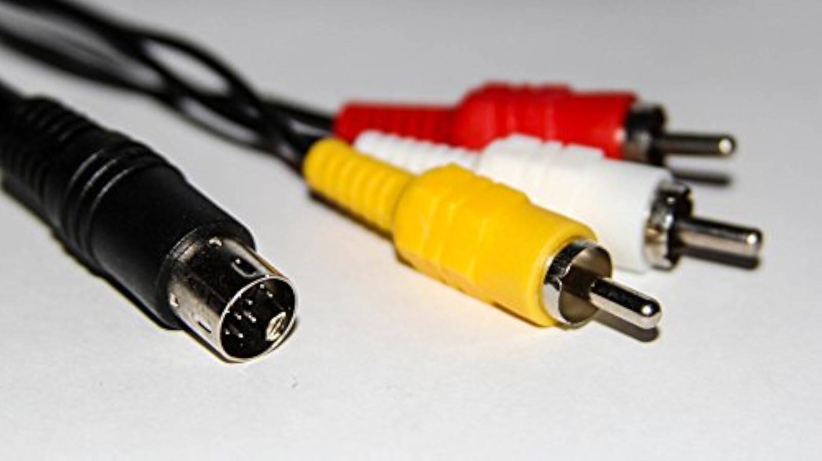 Alt View 2. Mars Devices - Composite AV Cable For Sega Genesis 2 And 3 By Mars Devices - Black.