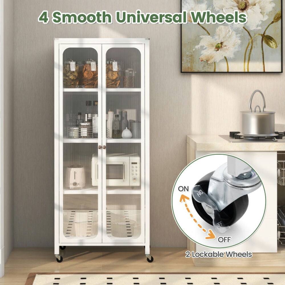 4 Smooth Universal Wheels  
2 Lockable Wheels