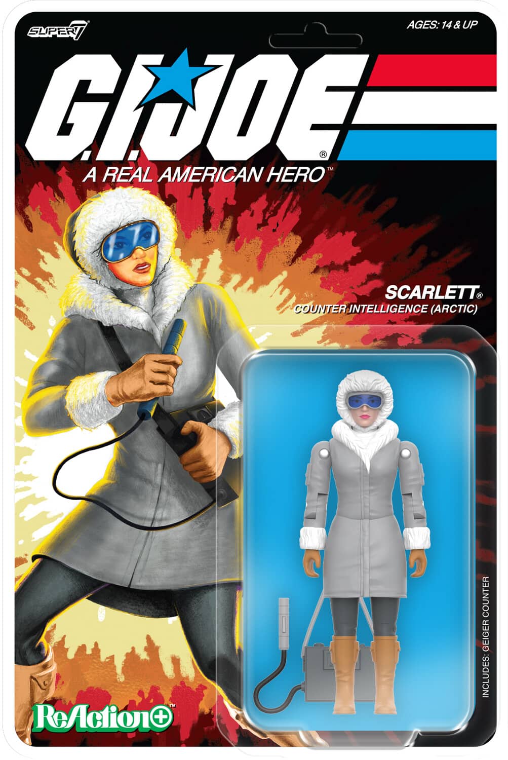 Super7 - G.I. Joe - ReAction+ Wv6 - Arctic Scarlett - COLLECTIBLES - Multicolor
