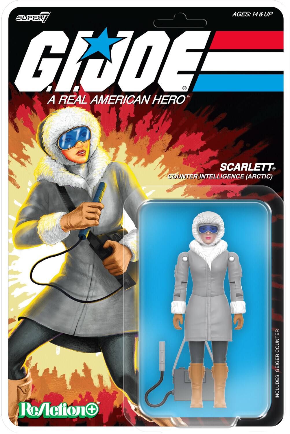 Super7 - G.I. Joe - ReAction+ Wv6 - Arctic Scarlett - COLLECTIBLES - Multicolor
