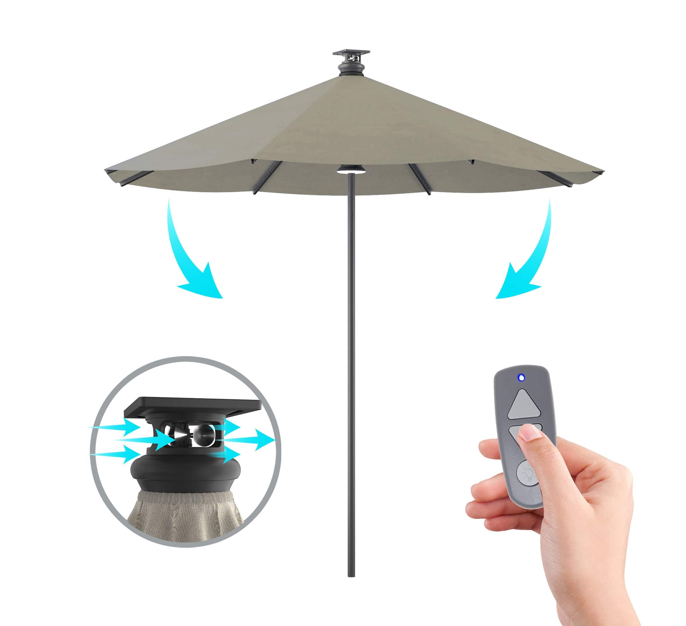 Above Height 2 Series 9' Smart Umbrella with Remote only 9.88: eDeal Info