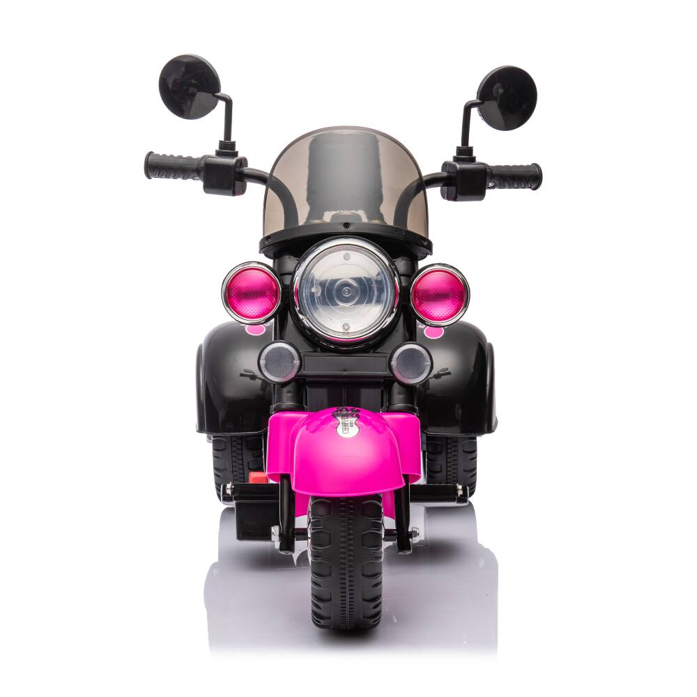 Alt View 2. BreeBe - 6V Kids 3-Wheel Ride-On Motorcycle Toy, Pink Electric Chopper with LED Headlights, Battery-Powered for Boys & Girls - Pink.