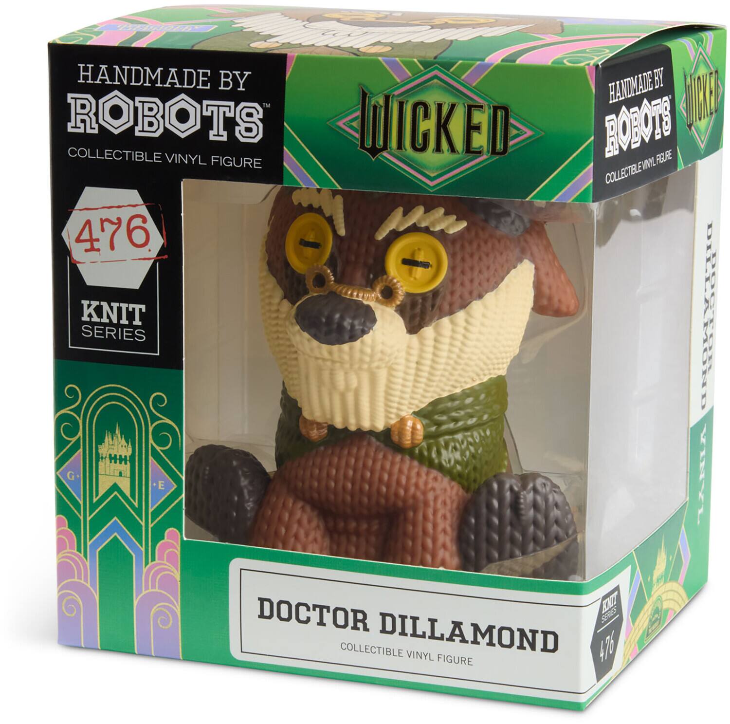 HANDMADE BY ROBOTS  
COLLECTIBLE VINYL FIGURE  

476  
KNIT SERIES  

WICKED  

DOCTOR DILLAMOND  
COLLECTIBLE VINYL FIGURE