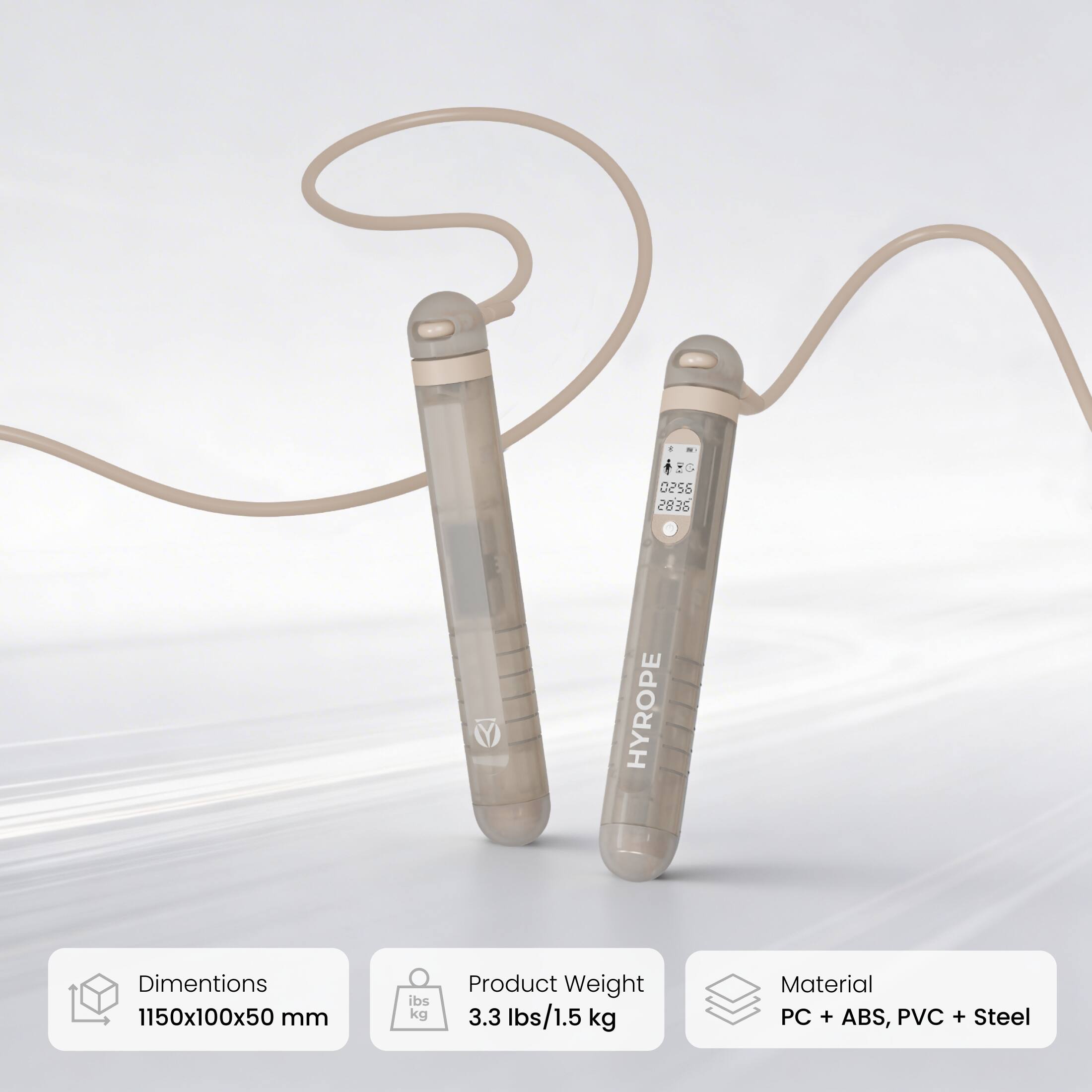 1 EG 0258 2836 Y HYROPE  
Dimensions: 1150x100x50 mm  
Product Weight: 3.3 lbs/1.5 kg  
Material: PC + ABS, PVC + Steel