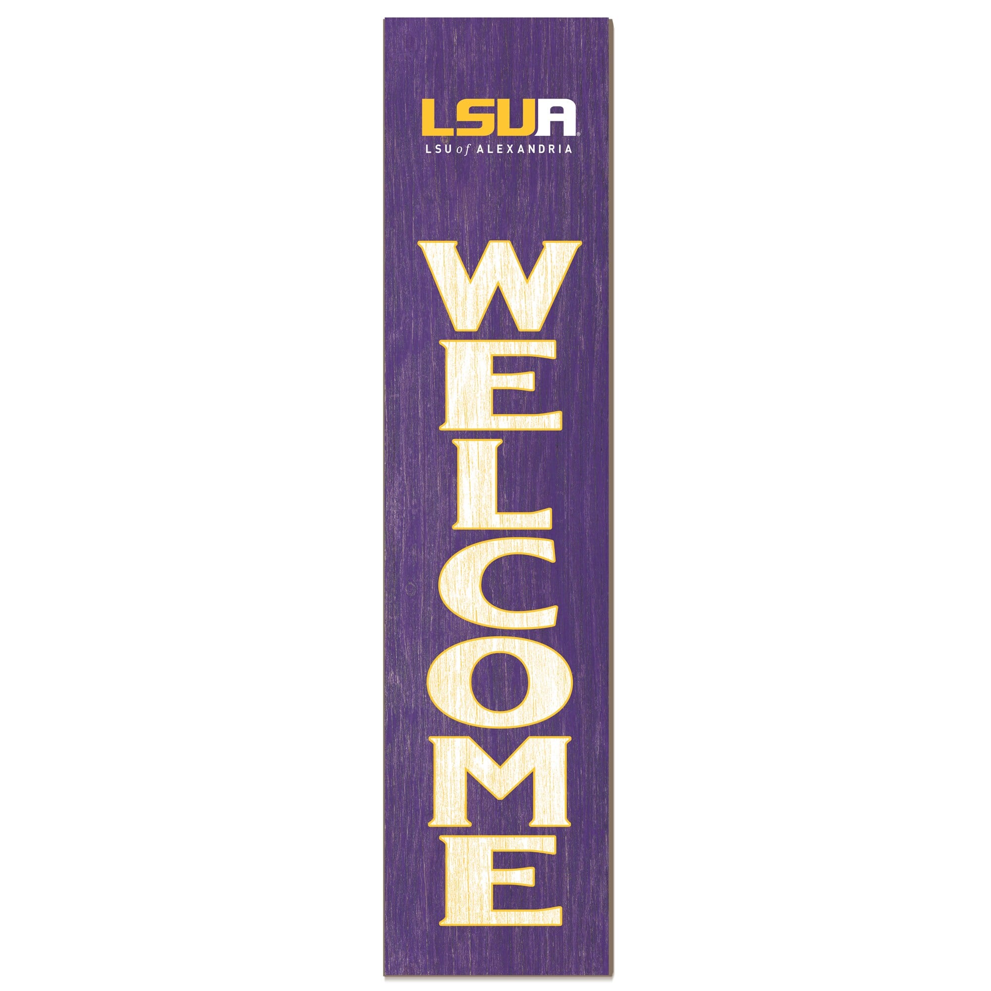 Jardine - LSUA Generals 12'' x 48'' Welcome Outdoor Leaner - Purple