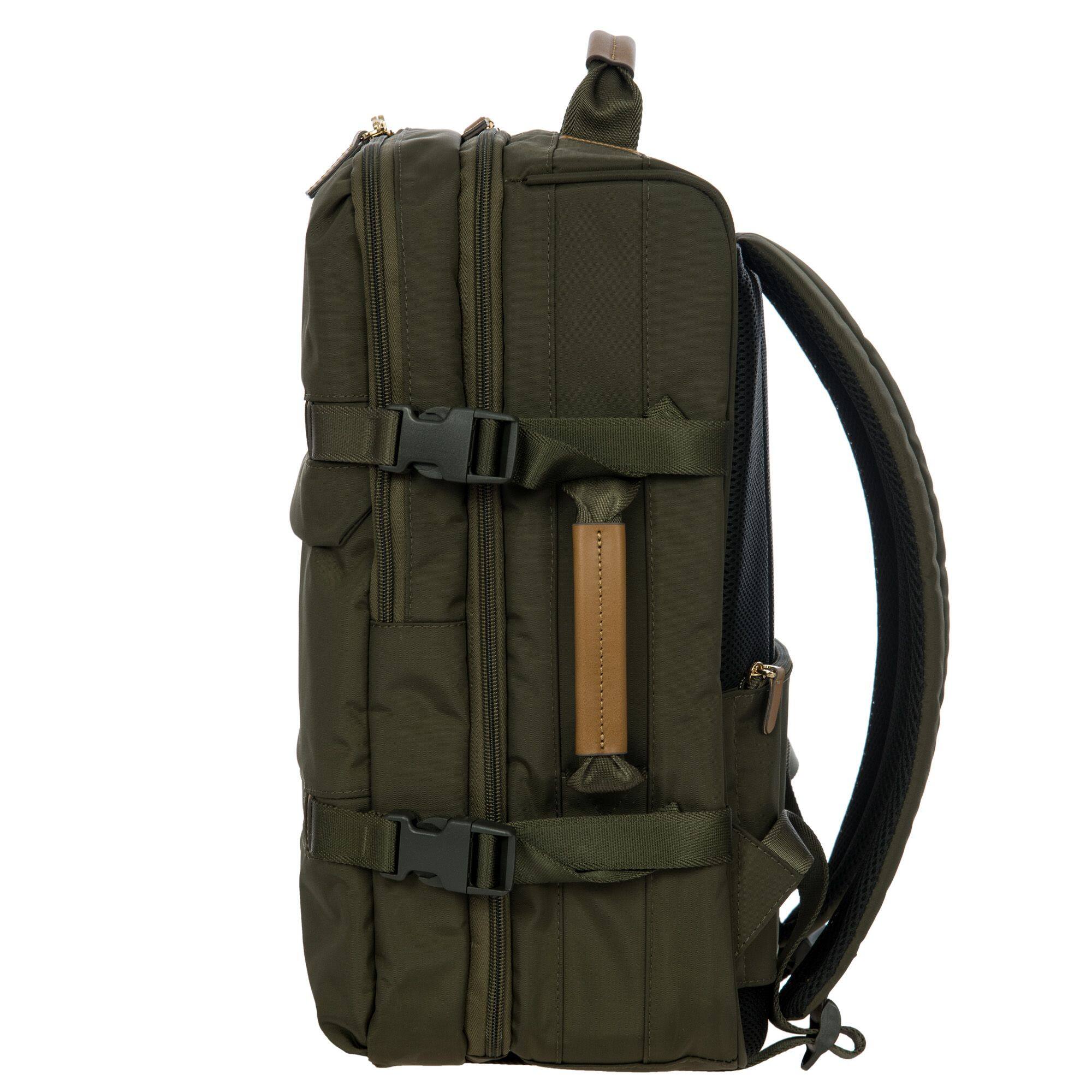 Back. Bric's - X-travel Montagna Backpack, Olive - Olive.