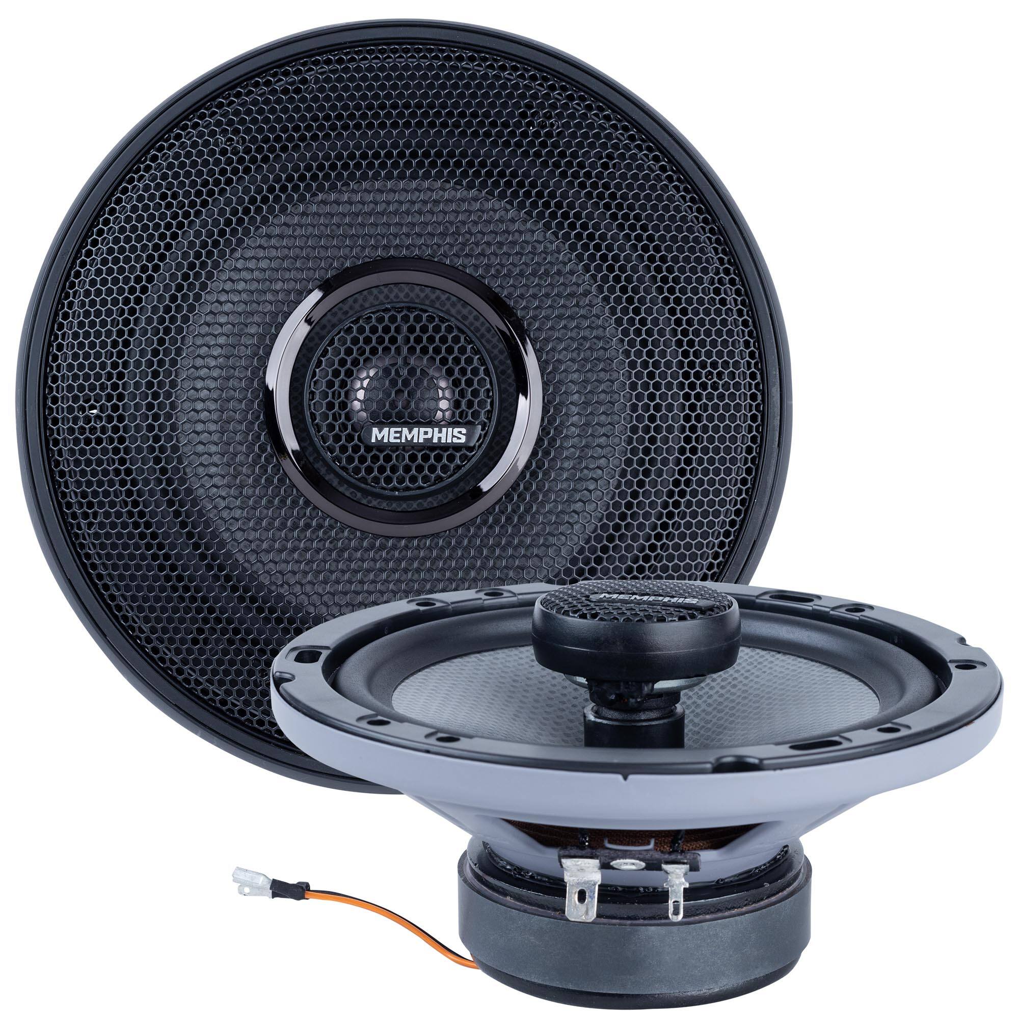Front. Memphis Car Audio - Memphis Audio MS62V 6.5" Convertible Speaker Set - Black/Gray.