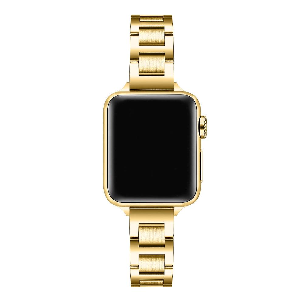 Back. Posh Tech - Lenox Stainless Steel Band for Apple Watch - Gold.