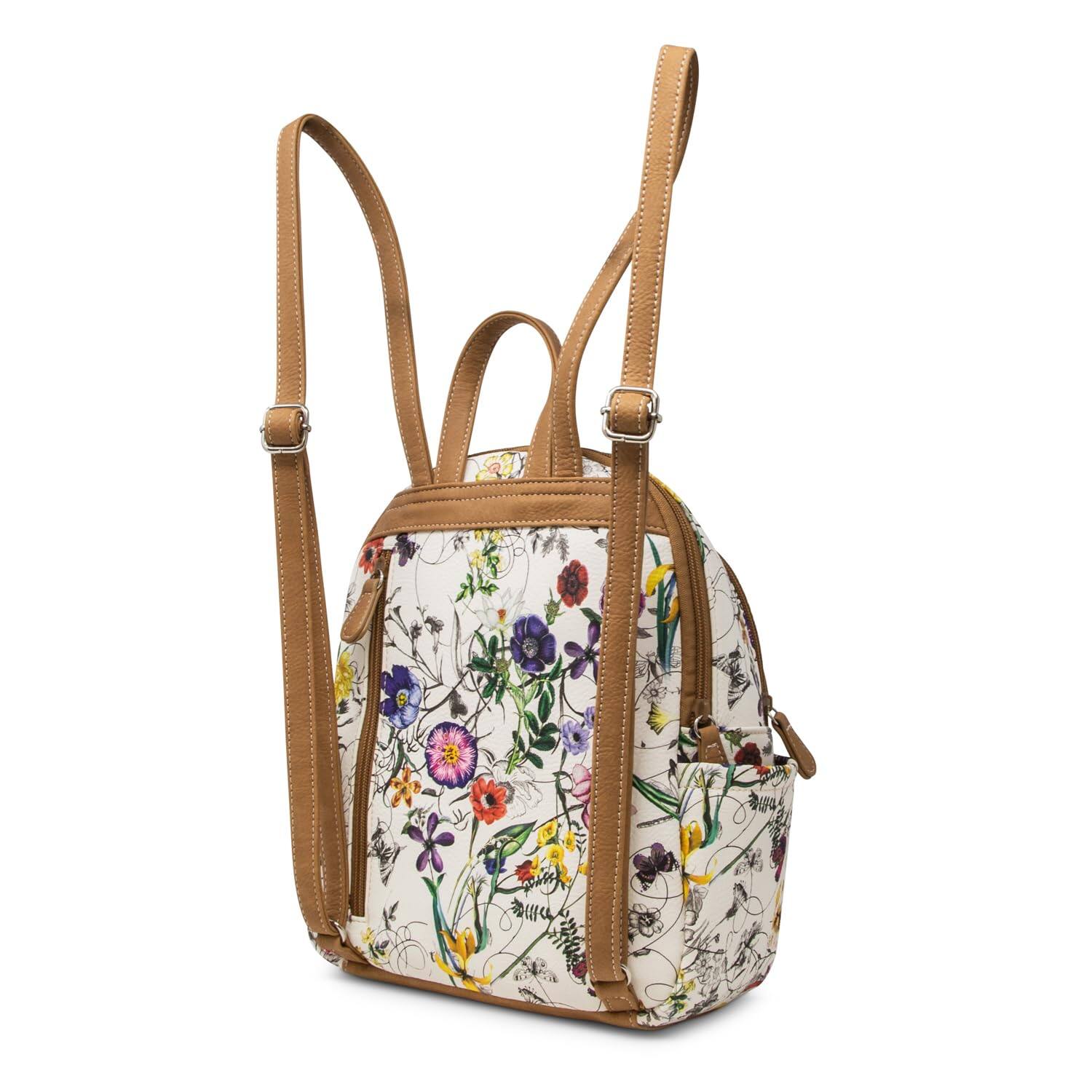 Alt View 2. Cozy Serene - Women's Adele Backpack  Vienna Floral One Size - Black.