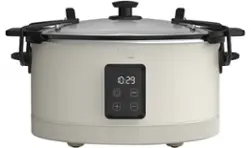 bella PRO - 7-qt. Programmable Slow Cooker with Searing Function - Oatmilk - Front_Zoom