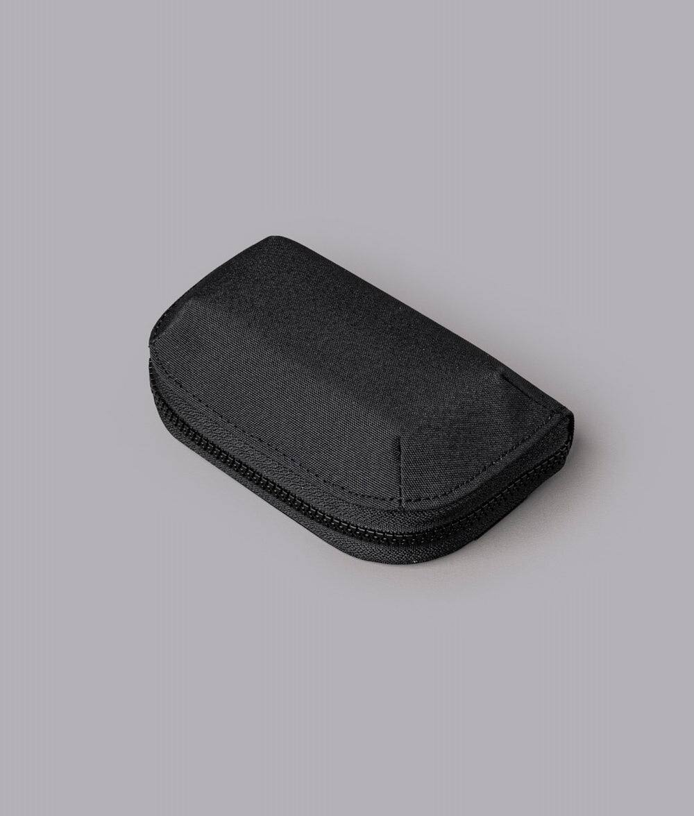 Left. ALPAKA - Zip Wallet Organizer Pouch with Coin Pocket, Fits Up to 30 Cards, Full Zip Closure, Magnetic Coin Pouch, HUB Compatible - Black Axoflux 300D.