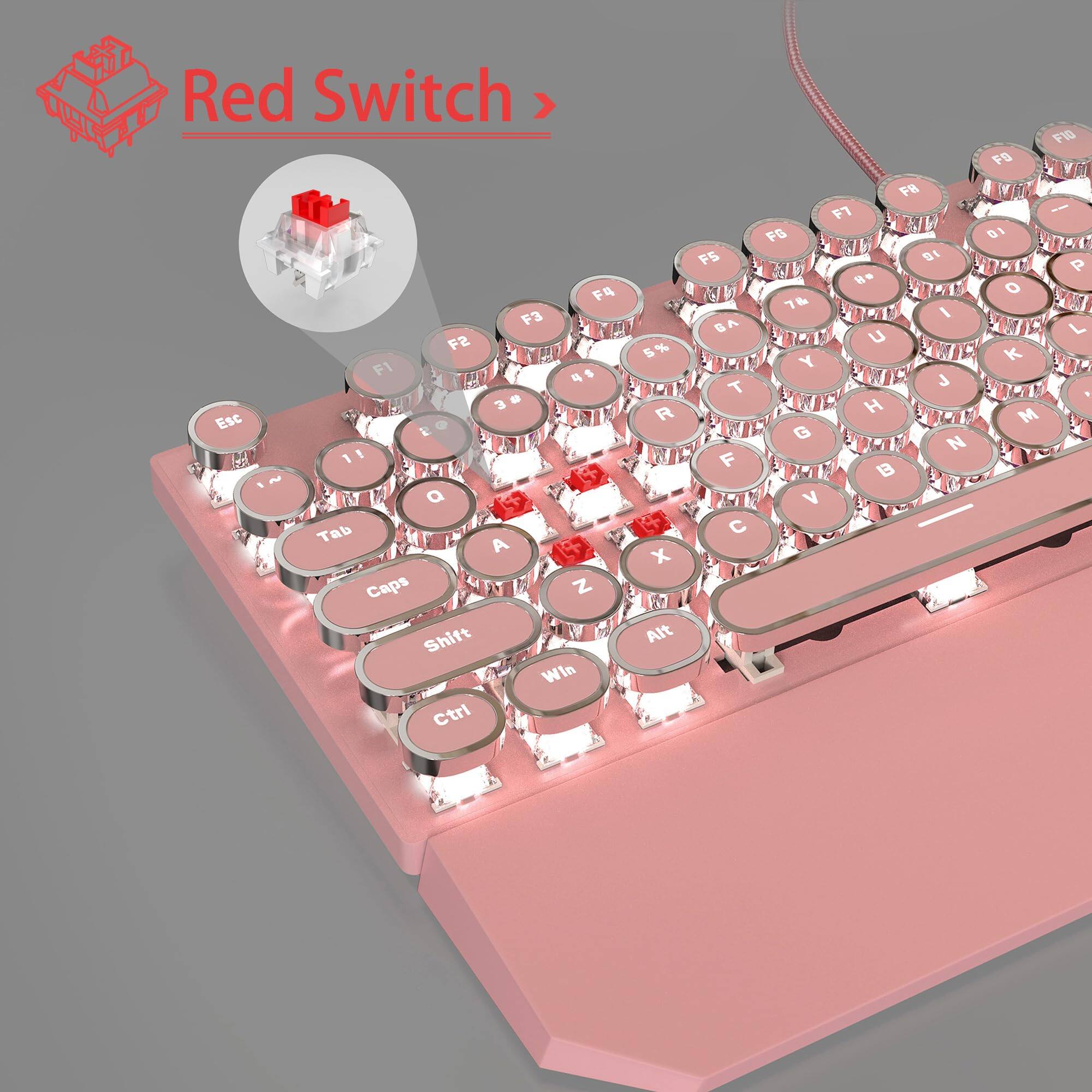 Red Switch

F4 F3 F2 F1 3 9 Esc E 11 1 ~ F a SF Tab A 4 Caps Z Shift Win Ctrl 5% R + X Alt FB F7 FG F5 DI He 7& 1 SA U Y T H G F B V C FI0 FB I D1 P O L K M