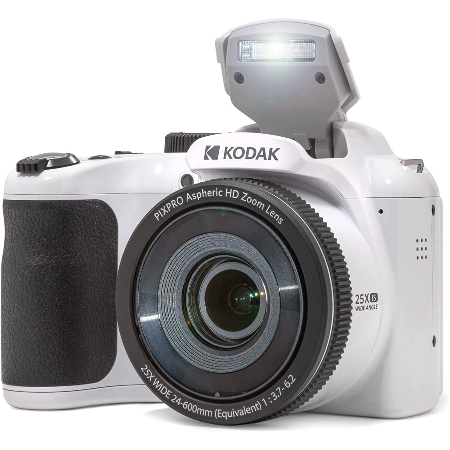 KODAK  
PIXPRO Aspheric HD Zoom Lens  
25X WIDE ANGLE  
25X WIDE  
25X  
6.2 WIDE  
1:3.7-6.2  
24-600mm (Equivalent)  
1:3.7-6.2