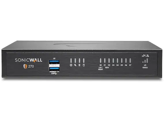 SONICWALL Z 270
X0 LAN / WAN MGMT
X1 X2 X3 X4 X5 X6 X7
5G LTE WWAN