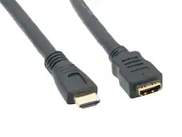 Cable Leader - 4K High-Speed HDMI Extension Cable Male to Female with Ethernet, 4K@60Hz HDMI 2.0 for TV, Console, Wall Mount - Black