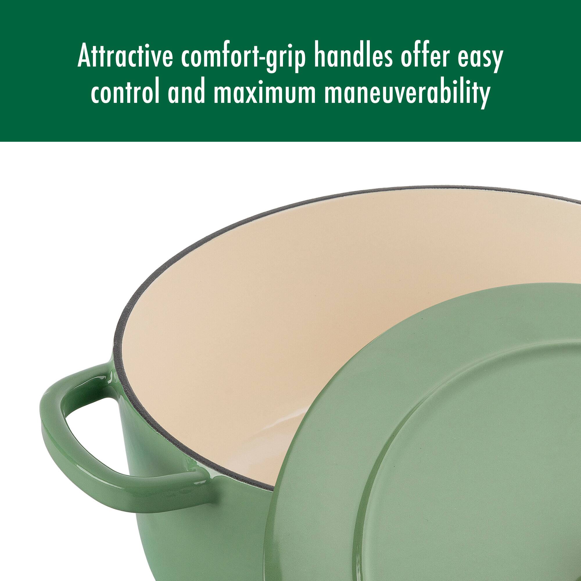 Attractive comfort-grip handles offer easy control and maximum maneuverability