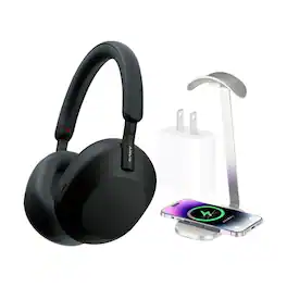 Sony - WH-1000XM5 Wireless Noise Cancelling Over-the-Ear Headphones - Black