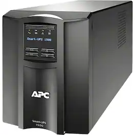 APC - Smart-UPS, Line Interactive, 1500VA, Tower, 230V, 8x IEC C13 outlets, SmartSlot, AVR, LCD - Tower - 3 Hour Recharge - Black