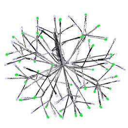 Celebrations - LED Green/White Shimmering Sphere Spearmint 16 in. Hanging Decor - Green | White