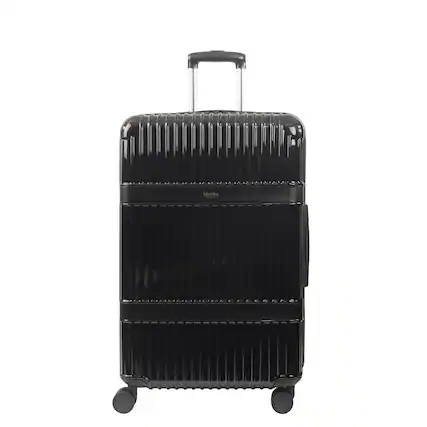 Front. Martha Stewart - The Bedford 30" Hardside Spinner - BLACK.