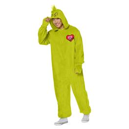 InSpirit Designs - Dr Seuss Cat In The Hat Grinch Jumpsuit Adult Costume | Large - Green