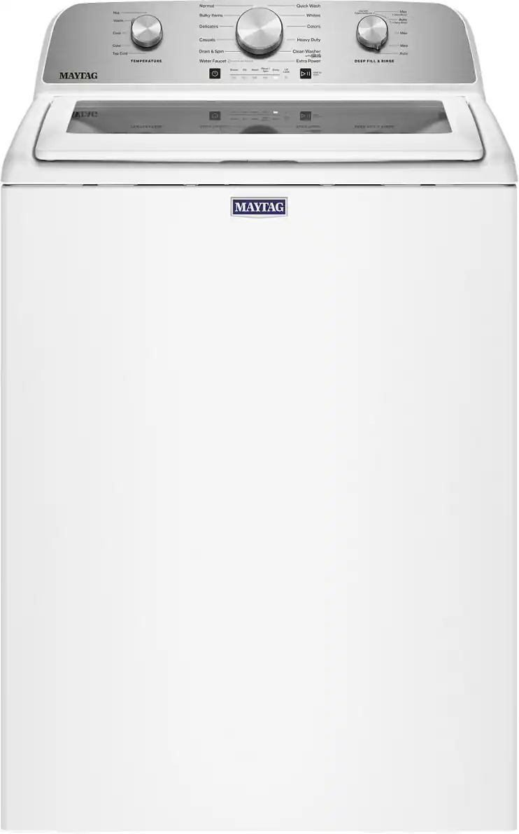 Normal, Bulky Items, Delicates, Whites, Colors, Heavy Duty, Clean Washer, Extra Power, Drain & Spin, Water Faucet, Cold, Hot, Top Cold, Temperature, Deep Fill & Rinse, Maytag