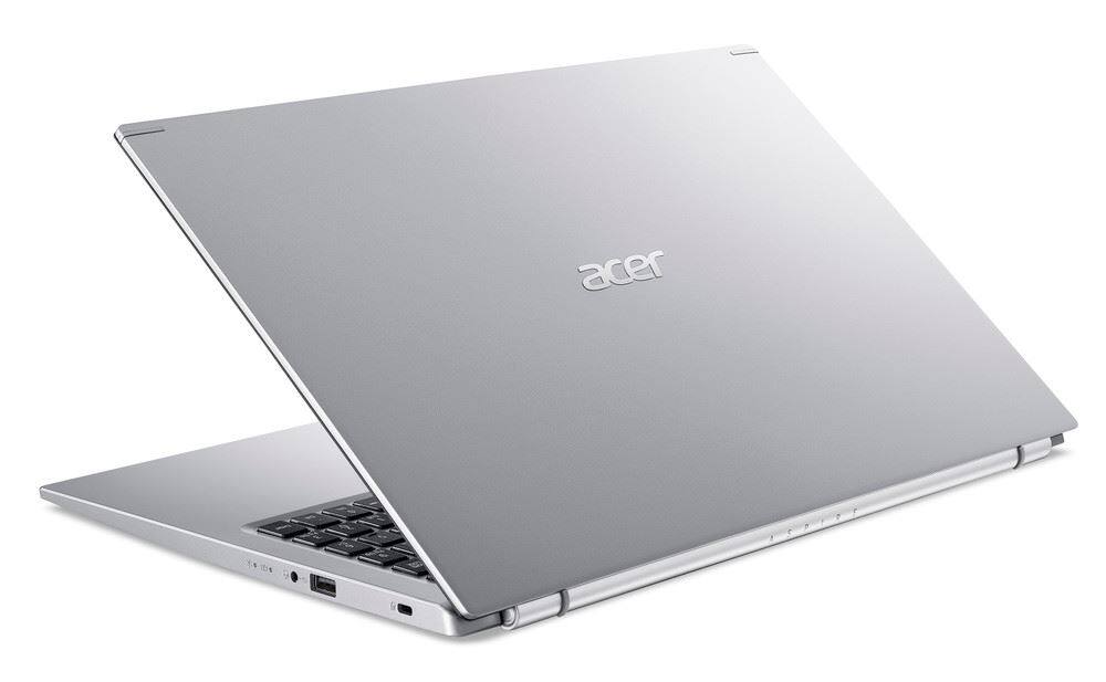 Angle. Acer - Acer Aspire 5 15.6" Laptop – Intel Core i3-1115G4 UHD Graphics 8GB RAM 256GB SSD – Silver - A515-56-35LV - Pure Silver.