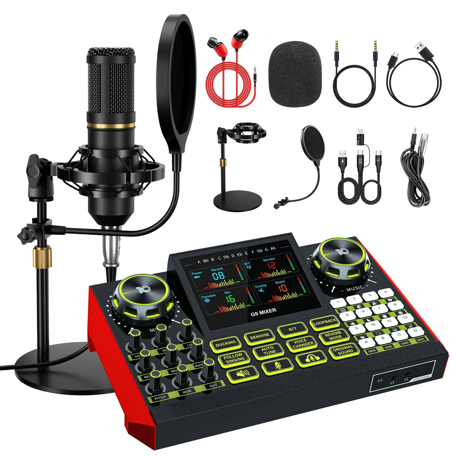 G9 Audio mixer+Mic+Bracket