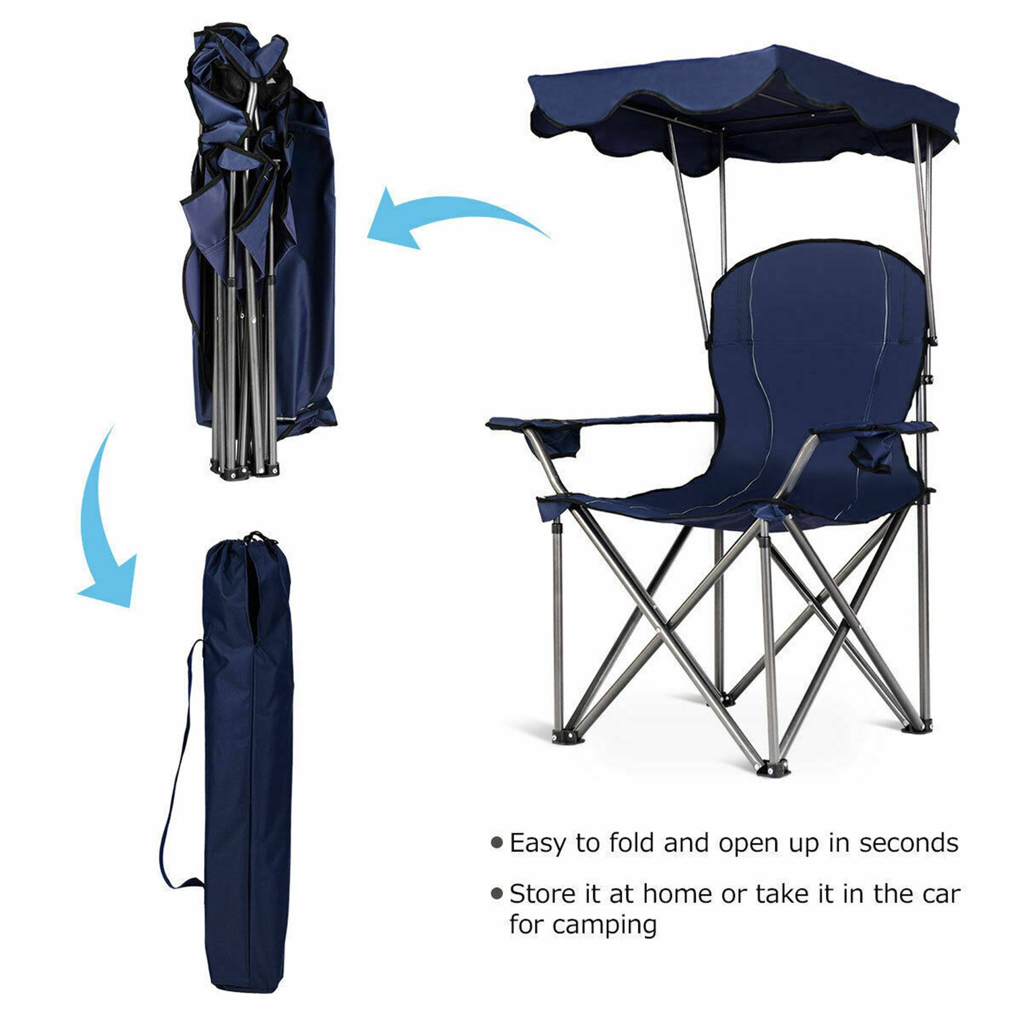 Easy to fold and open up in seconds  
Store it at home or take it in the car for camping