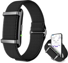 Core Tech - Screen-Free Smart Fitness Bracelet with 24/7 Heart Rate, HRV, Stress and Sleep Tracking, 170+ Sports Modes and Two Bands - Black