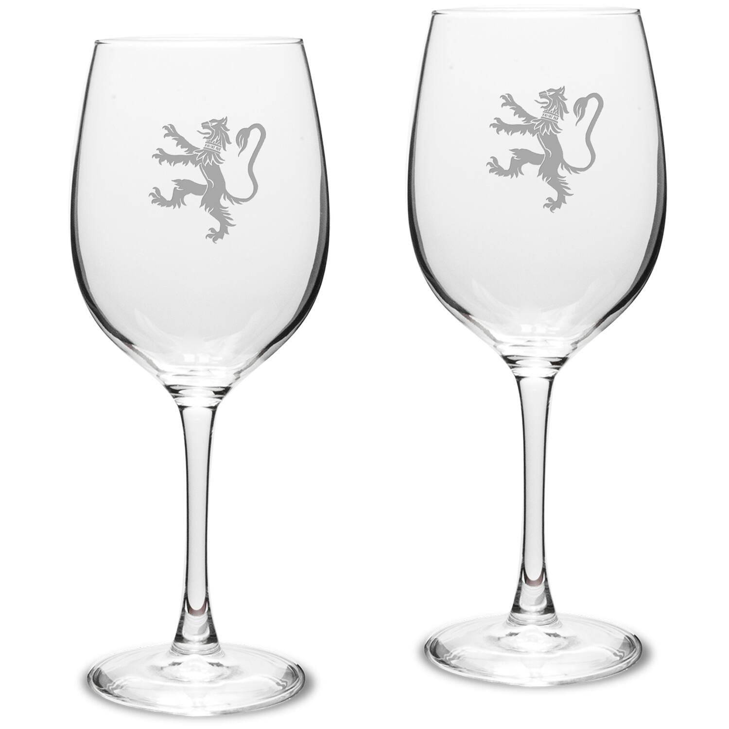 Front. Jardine - Phillips Exeter Academy Big Red 16oz. 2-Piece Traditional White Wine Glass Set - Multicolor.