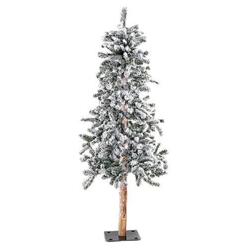 Angle. BreeBe - Heavy Flocked Alpine Tree 5ft - Multi.