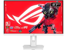 ASUS - ROG Strix XG27UCG-W Gen 2 27" 4K Gaming Monitor, 160Hz, Fast IPS, 320Hz FHD, 1ms, FreeSync, HDR400, USB-C, White