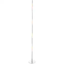 Jonathan Y - Pilar 63.75" LED Integrated Floor Lamp - Chrome