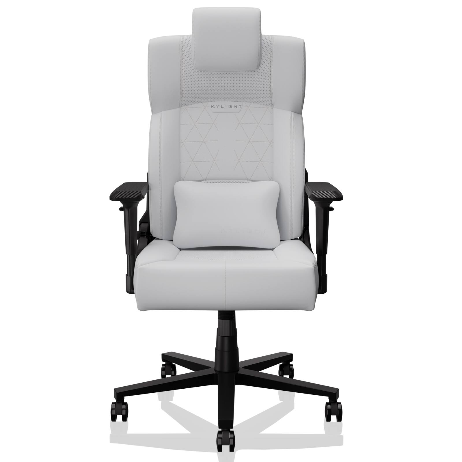 Alt View 2. APRILSOUL - Gaming Chair Ergonomic Office Chair Desk Chair with Lumbar Support Flip Up Arms Headrest PU Leather Executive - gray.