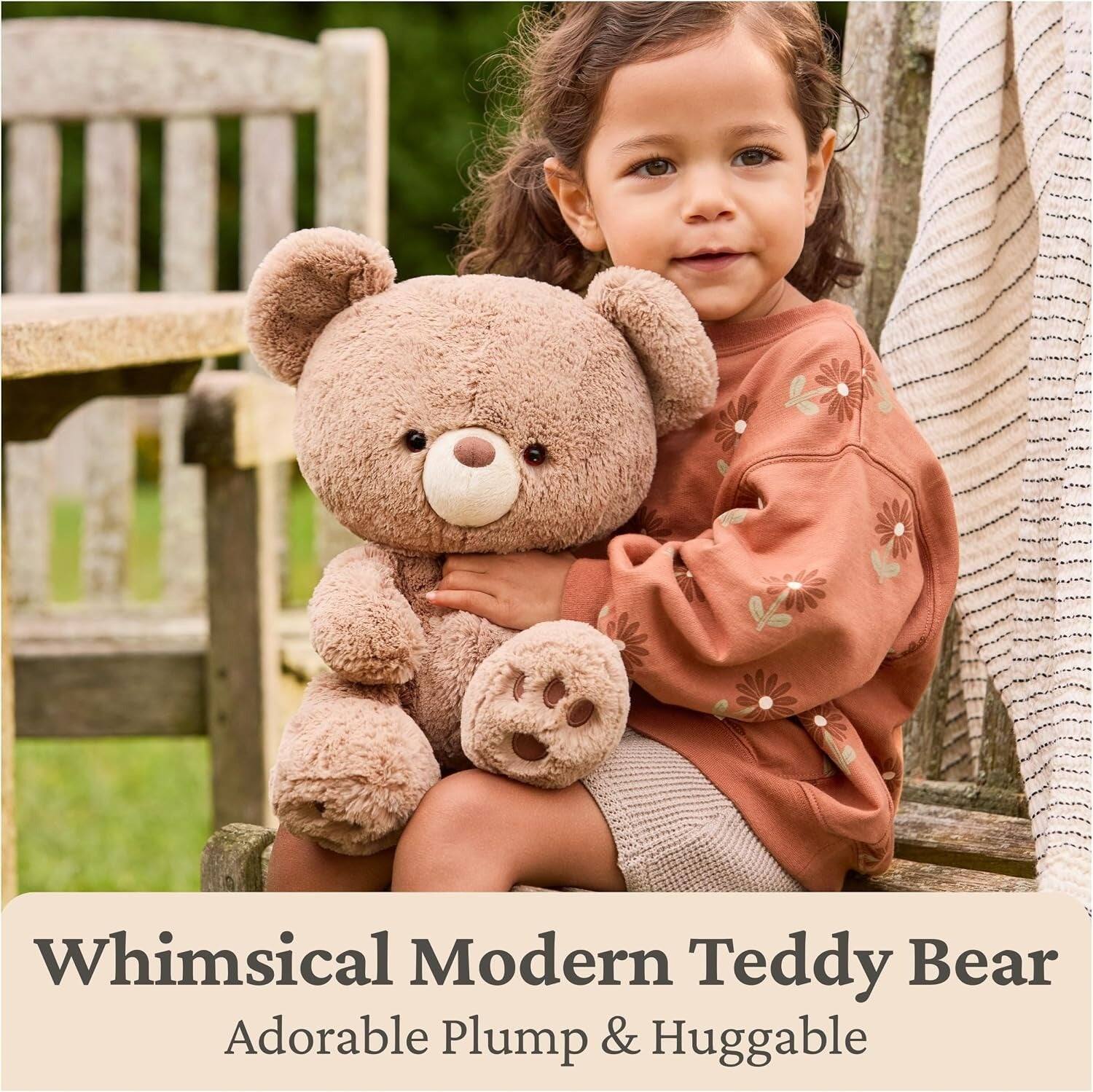 Whimsical Modern Teddy Bear  
Adorable Plump & Huggable