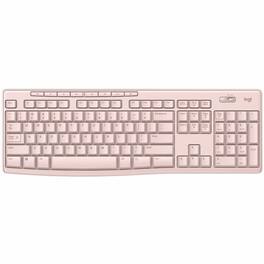 Logitech - K270 Wireless Keyboard - Wireless Connectivity - RF - Full-size - 32.81 ft - 2.40 GHz - USB Interface - 8 Hot - Red
