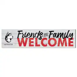 Jardine - Northeastern Huskies 10'' x 40'' Friends & Family Welcome Sign - White