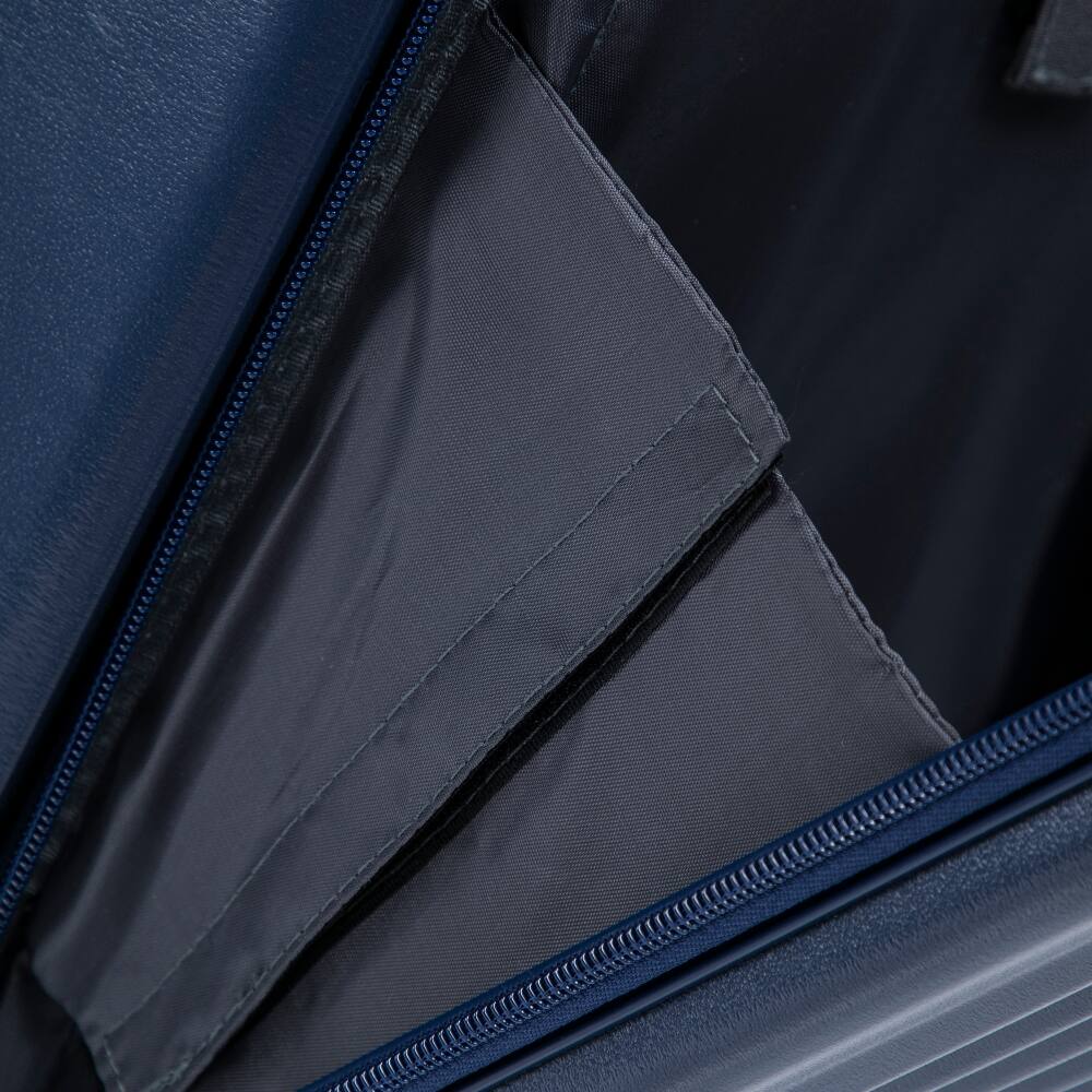 Alt View 1. Ropilly - Ropilly 2 Piece Luggage Set Navy Blue Hard Shell Suitcase with Front Opening Carry On - Navy.