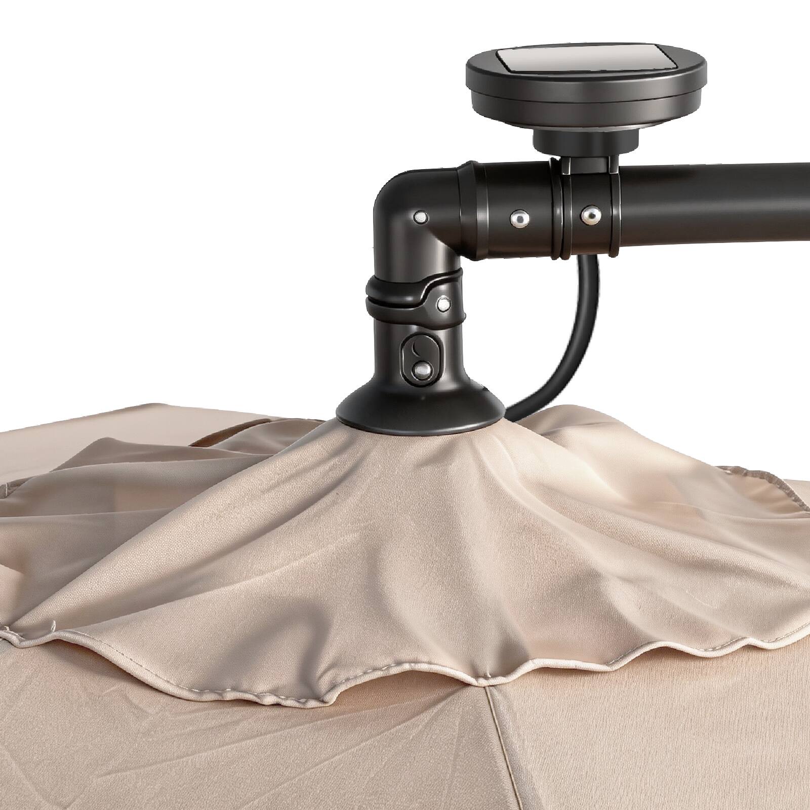 Back. Winado - 10 ft Cantilever Patio Umbrella, Offset Cantilever Outdoor Umbrella with Solar Lights Easy Crank & Tilt.
