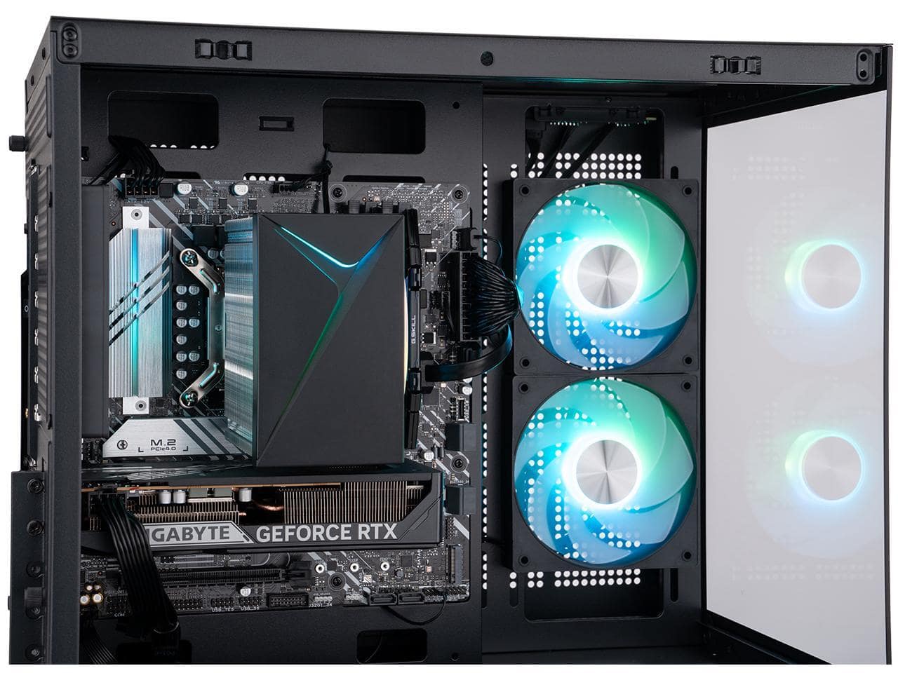 ADVANCED BATTLESTATIONS ABS Flux II Aqua Gaming PC Windows 11