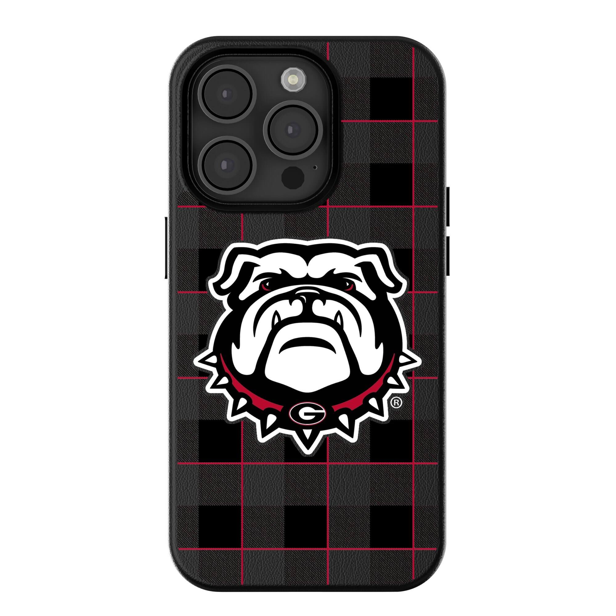 Keyscaper - NCAA - Georgia Bulldogs Plaid Magnetic Bump iPhone Case - 15 Pro Max - Black price history on PriceWatchPro