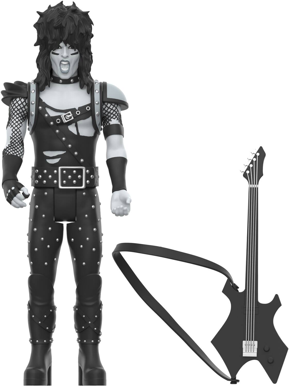 Alt View 4. Super7 - Motley Crue - Super7 - Motley Crue - ReAction Figures Wv2 - Nikki Sixx (Shout At The Devil - Black & - COLLECTIBLES - Multicolor.