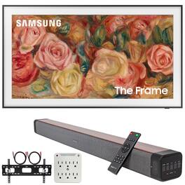 Samsung - 55" The Frame QLED 4K TV (2024) + Premium Soundbar + Mount Kit