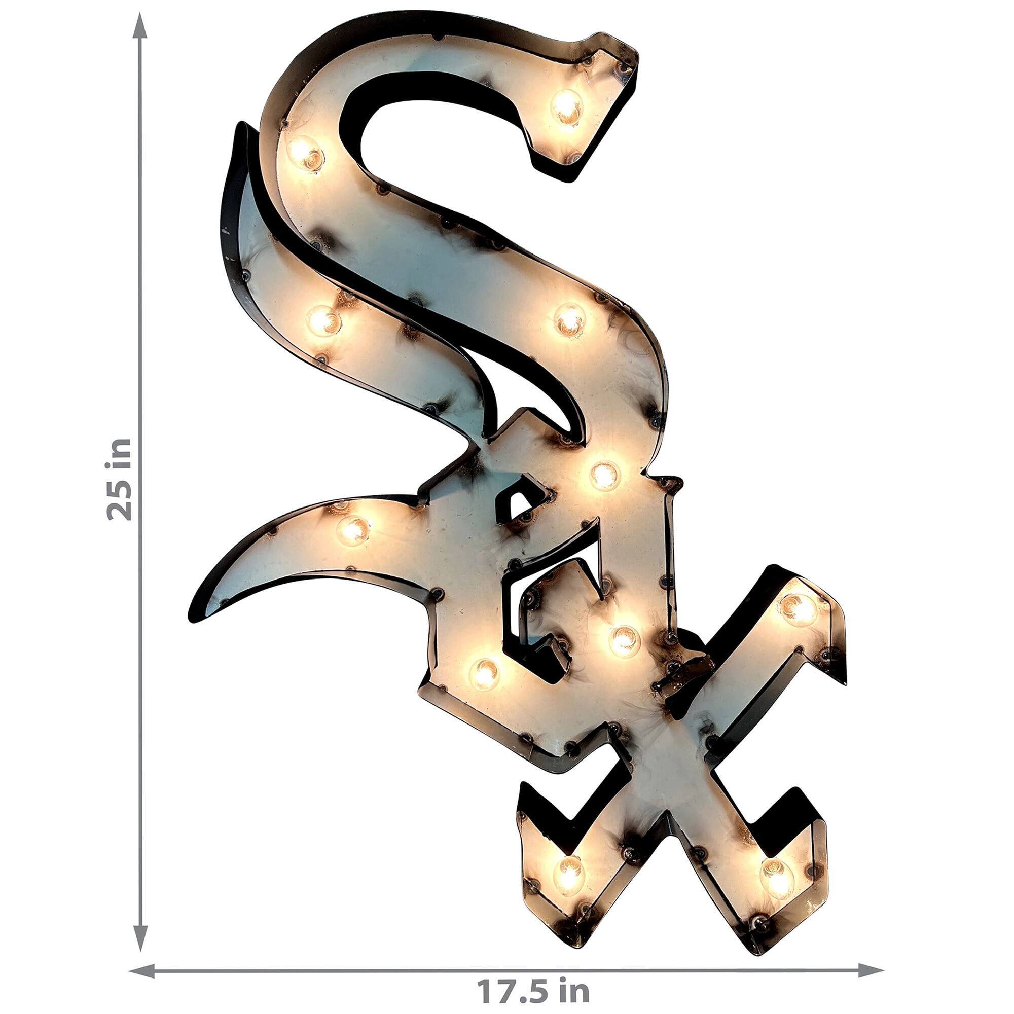 Alt View 1. Imperial - Chicago White Sox 18'' x 25'' Logo Recycled Metal Sign - Multicolor.