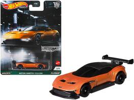 Aston Martin Vulcan "Exotic Envy" Series Diecast Model Car by Hot Wheels - Orange Metallic