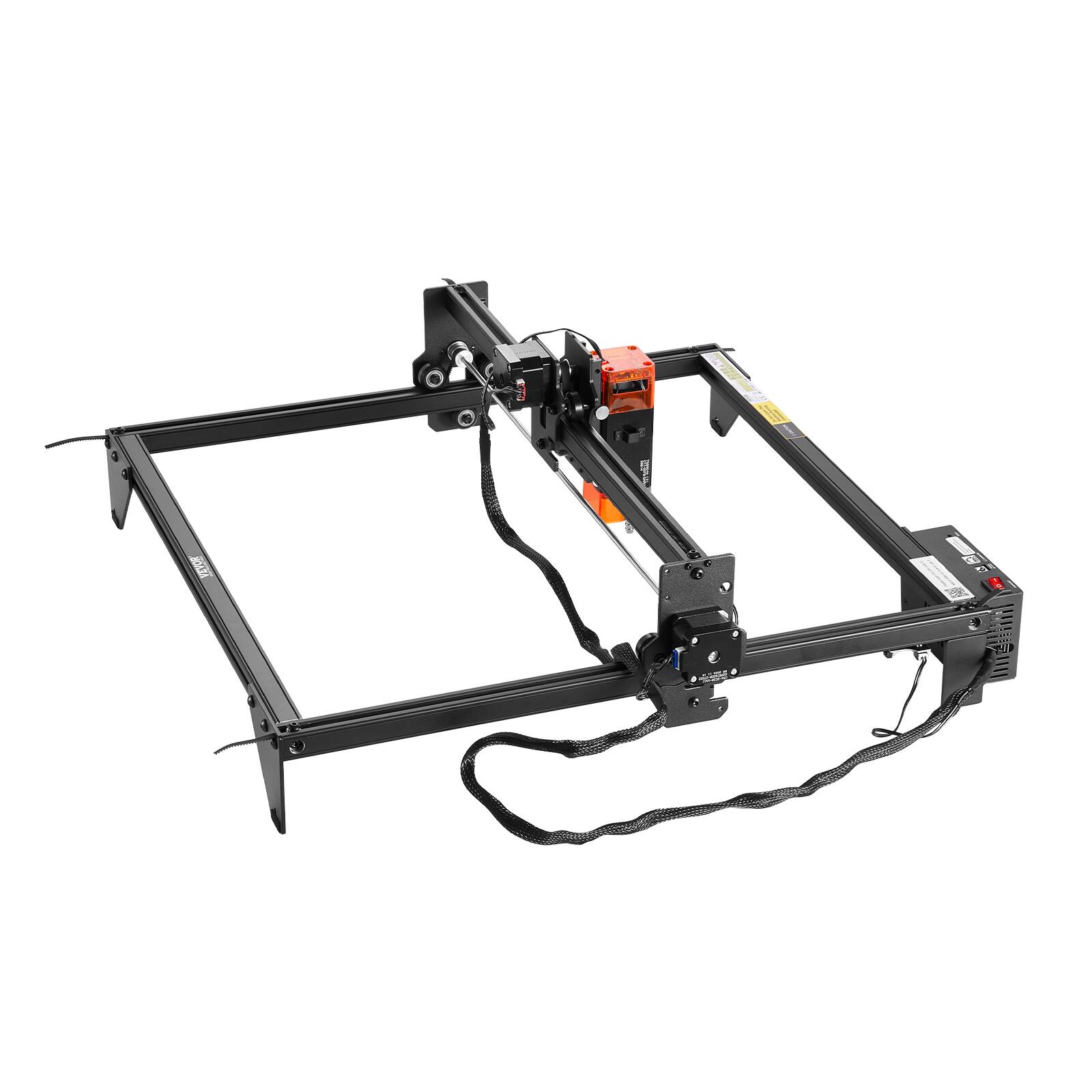 Alt View 5. VEVOR - Laser Engraver,5W Output,Laser Engraving Cutter Machine,14.9 x 15.7 in/38 x 40 cm Working Area,10000 mm/min Movement.