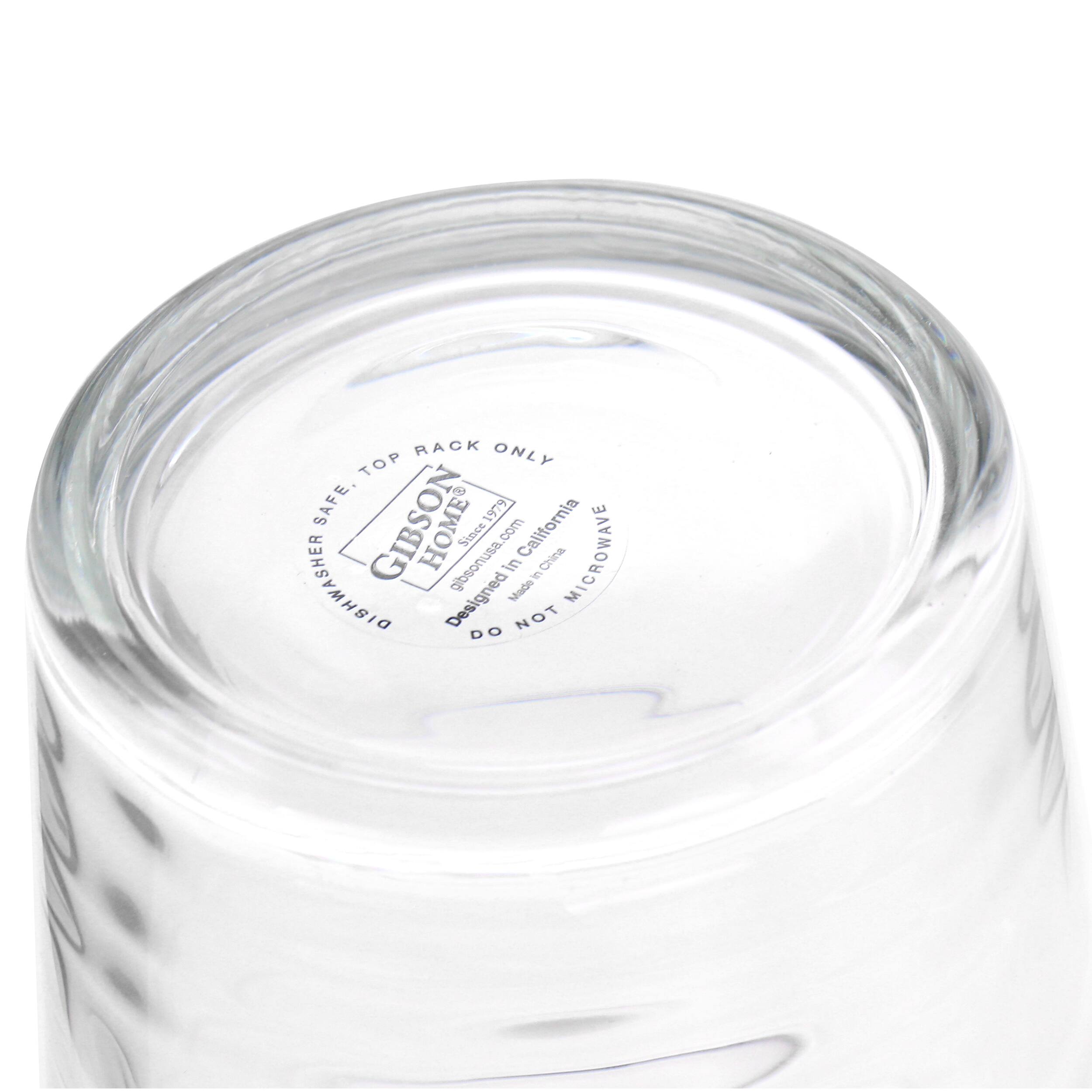 RACK ONLY TOP SAFE, GIBSON HOME SINCE 1979 6461.com California Sinee DISHWASHER gibsonusa.com in Made in China MICROWAVE SAFE DESIGNED.