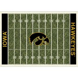 Imperial - Iowa Hawkeyes 7'8'' x 10'9'' Home Field Rug - Black
